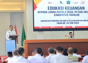 Pemda Takalar Bersama Keuangan OJK Sulselbar Berikan Edukasi Kepala Desa dan Nelayan