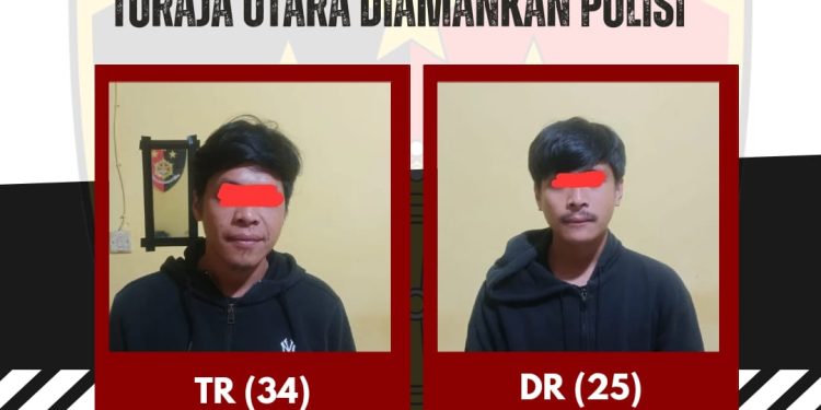 Respon Cepat, 2 Pria Pelaku Pengeroyokan di Tikala Toraja Utara Diamankan Polisi