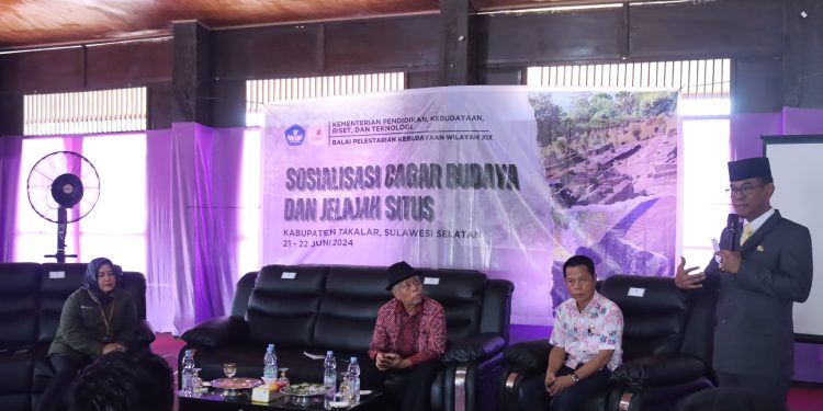 Buka Sosialisasi Cagar Budaya, Pj. Bupati Takalar Lestarikan Budaya dan Tanamkan Profil Pelajar Pancasila pada Generasi Bangsa