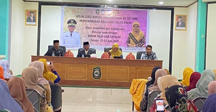 Pj. Bupati Takalar Buka Sosialisasi dan Bimtek Transisi PAUD ke SD Yang menyenangkan Bagi Guru Kelas Awal Tahun 2024