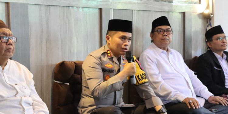 Polres Nganjuk Gelar Do’a Bersama Lintas Agama Sambut Hari Bhayangkara ke-78 tahun 2024