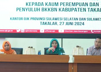 “Sebagai Bentuk Wujud untuk Meningkatkan Literasi Keuangan Masyarakat, TP PKK Takalar bersama OJK dan Cabang BNI Takalar gelar Edukasi Keuangan kepada Kaum Perempuan”