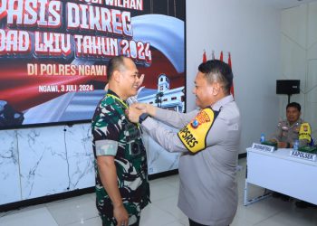 Kapolres Ngawi Sambut Hangat KKL Wilhan Pasis Dikreg Seskoad Angkatan 64 Tahun 2024