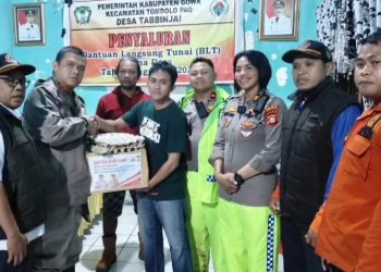 Kapolres Gowa Tinjau Lokasi Bencana Tanah Longsor di Desa Tabbinjai