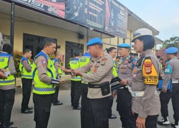 GANDENG PROPAM, KASAT LANTAS POLRES GOWA GELAR GAKTIBLIN KE PERSONIL