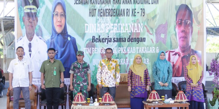 Dalam rangka peringatan hari anak nasional,, Pj Bupati Takalar membuka sosialisasi gemar makan ikan dan market day