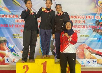 SMPN 3 Tulungagung Kembali Dapat Mendali Emas Cabang Olah Raga Senam Gymnastik