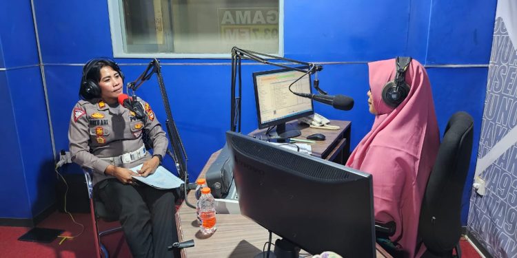 JADI NARASUMBER, INI YANG DIBAHAS KASAT LANTAS POLRES GOWA SAAT TALK SHOW DIRADIO GAMA