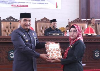 Sekretaris Daerah Serahkan Rancangan KUA-PPAS TA. 2025 Kepada DPRD Takalar