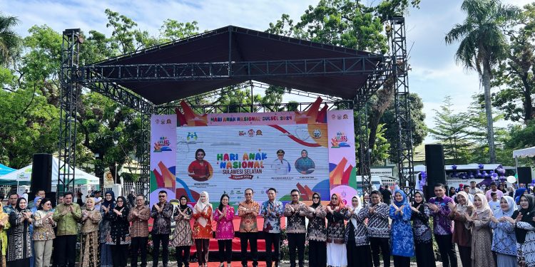 Sekda Takalar Hadiri Peringatan Hari Anak Nasional (HAN) ke-40 Tingkat Prov. Sulsel