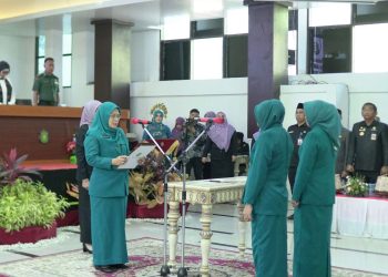 Pengukuhan 83 Ketua TP-PKK Desa Kabupaten Takalar oleh Pj Ketua TP-PKK Kabupaten Takalar