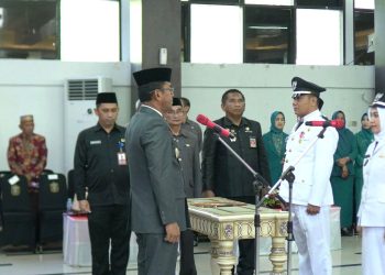 83 Kepala Desa dilantik dan Diambil Sumpah/Janji Perpanjangan Masa Jabatan oleh Pj. Bupati Takalar