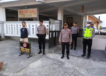Polres Ngawi Amankan Kegiatan Ibadah Umat Nasrani