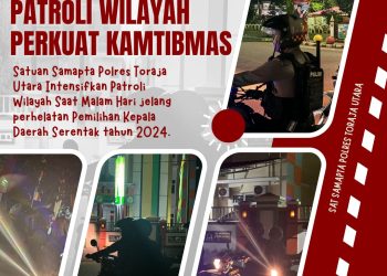 Perkuat Kamtibmas Jelang Pilkada Serentak 2024, Sat Samapta Polres Toraja Utara Intensifkan Patroli Wilayah di Malam Hari