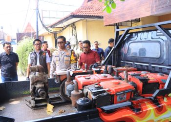 Polres Ngawi Berhasil Ungkap Kasus Pencurian Diesel Sawah 5 TKP