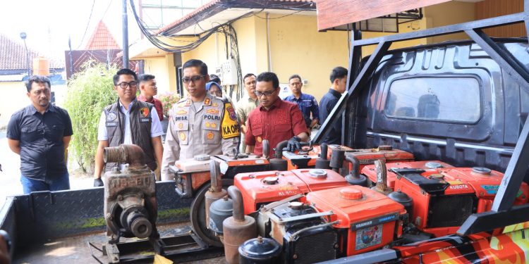Polres Ngawi Berhasil Ungkap Kasus Pencurian Diesel Sawah 5 TKP