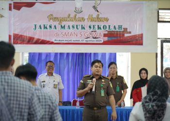 Jaksa masuk SMAN 5 Gowa, Selamatkan Generasi Muda dari Narkoba