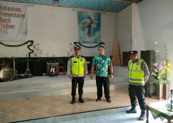 Polres Ngawi Amankan Kegiatan Ibadah Kebaktian Rutin Hari Minggu di Wilayah Dalam Kota Ngawi