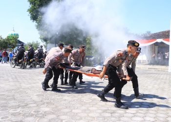 Polres Ngawi Gelar Gladi Lapang Sispamkota, Pastikan Kesiapan Pengamanan Pilkada Serentak 2024