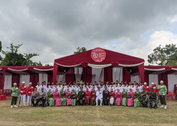 Upacara HUT RI di Lapangan Boyolangu berjalan lancar dan kondusif