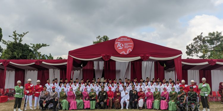 Upacara HUT RI di Lapangan Boyolangu berjalan lancar dan kondusif
