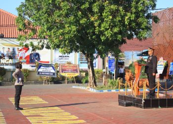 Polres Ngawi Gelar Upacara Hari Kemerdekaan ke 79 Tahun 2024.