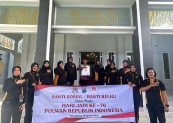 Sambut Hari Jadi Polwan Ke 76, Polisi Wanita Polres Tulungagung Gelar Bakti Religi