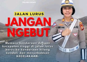 Satlantas Polres Gowa Tangani Laka Lantas Out of Control di Jalan Poros Pallangga