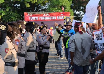 Gelar Simulasi Sispam Kota, Polres Nganjuk Tunjukkan Kesiapannya dalam Netralisir Masalah yang Timbul dalam Tahapan Pilkada 2024