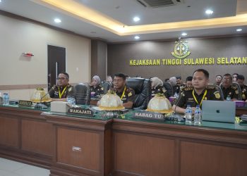 Wakajati Sulsel Ikuti Pembukaan Rakernis Badan Kejaksaan Agung Dalam Rangka Evaluasi Program