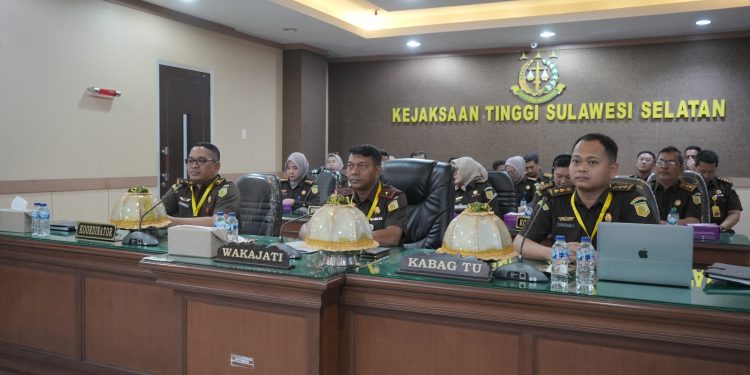 Wakajati Sulsel Ikuti Pembukaan Rakernis Badan Kejaksaan Agung Dalam Rangka Evaluasi Program
