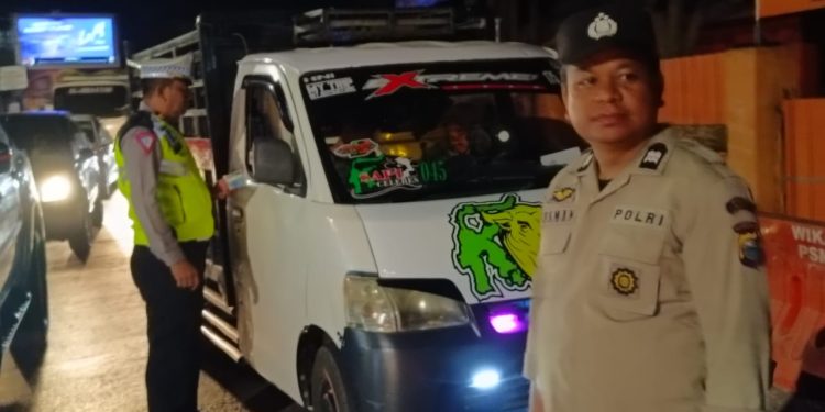 Antisipasi guantibmas dimalam hari Polsek Somba Opu kembali Laksanakan Cipkon dalam bentuk razia