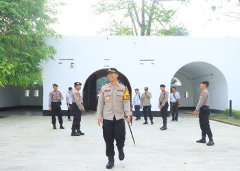 Jaga Kondusifitas, Polres Ngawi Kawal Deklarasi Pemilu Damai
