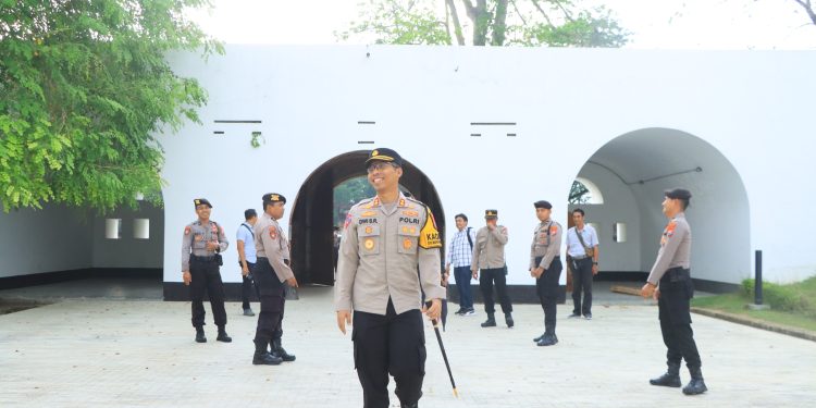 Jaga Kondusifitas, Polres Ngawi Kawal Deklarasi Pemilu Damai