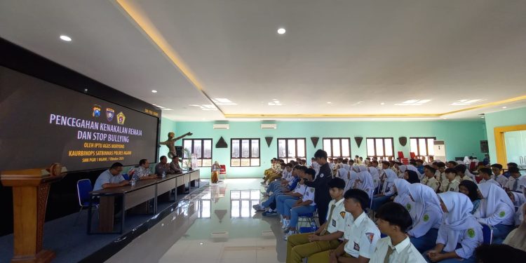 Polres Ngawi Beri Edukasi Pelajar, Stop Bullying dan Bijak Bermedsos