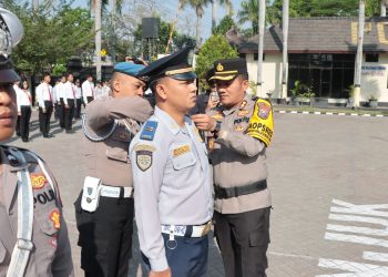 Gelar Pasukan Operasi Zebra Semeru 2024 Polres Nganjuk, Kapolres : Waspadai Peningkatan Aktivitas Masyarakat Pada Kegiatan kampanye Pemilukada 2024