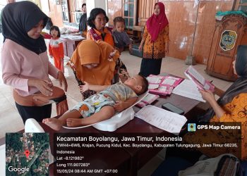 Cegah Stunting dan Peduli Kesehatan Balita, Pemdes Pucung Kidul Gelar Posyandu Rutin Tiap Bulan