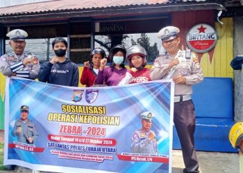 Gelar Ops Zebra Pallawa 2024, Sat Lantas Polres Toraja Utara Berikan Sosialisasi di Wilayah Kecamatan Kesu