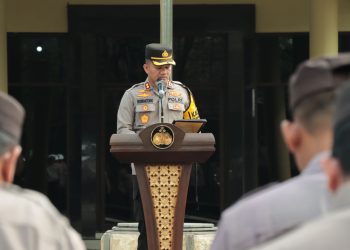 Apel Siaga Polres Nganjuk Dalam Rangka mendukung Pengamanan Pelantikan Presiden dan Wakil Presiden