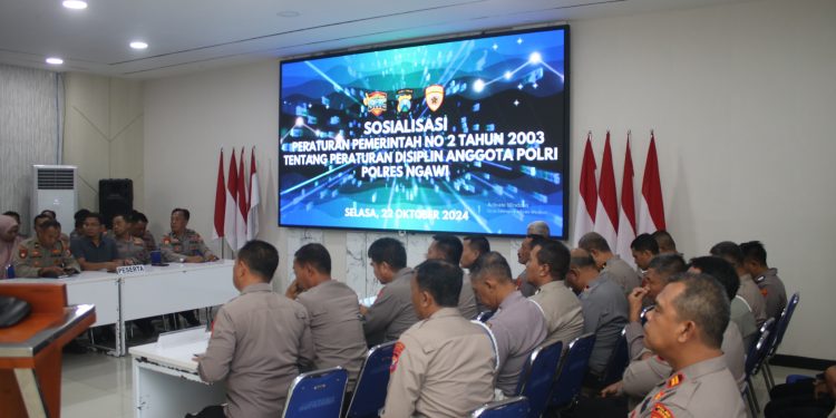 Polres Ngawi Adakan Sosialisasi PP No 2 Tahun 2003