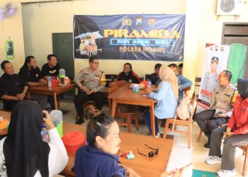 Cooling System Jelang Pilkada, Polres Ngawi Gelar Piramida