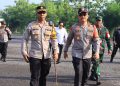 Sinergitas TNI Polri Melakukan Pengamanan Kunjungan Wakil Presiden RI ke Ngawi
