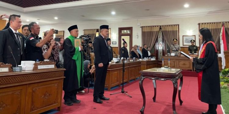 DPRD Kabupaten Tulungagung menggelar sidang paripurna berjalan lancar dan kondusif