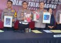 Polres Tulungagung gelar konfrensi pres laka lantas Bus bagong vs sepada motor