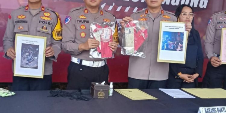 Polres Tulungagung gelar konfrensi pres laka lantas Bus bagong vs sepada motor