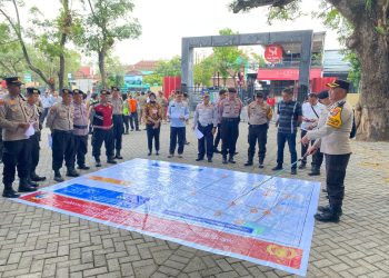 Polres Nganjuk Siapkan Pengamanan Berlapis untuk Debat Calon Bupati dan Wakil