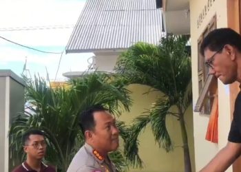 Dirlantas Polda NTT Salurkan Bantuan Sosial untuk Korban Bencana Gunung Lewotobi