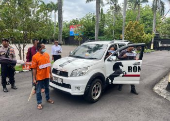 Polres Nganjuk Gelar Rekonstruksi Kasus Pembunuhan di Lapangan Apel