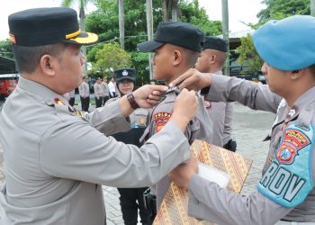 Polres Nganjuk Gelar Upacara Penutupan Latja Diktuk Bintara Polri Gelombang II TA 2024