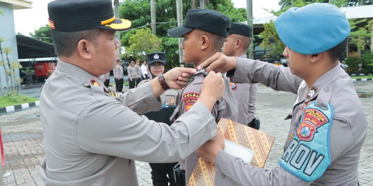 Polres Nganjuk Gelar Upacara Penutupan Latja Diktuk Bintara Polri Gelombang II TA 2024